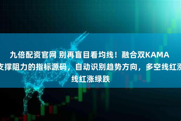 九倍配资官网 别再盲目看均线！融合双KAMA 多层支撑阻力的指标源码，自动识别趋势方向，多空线红涨绿跌